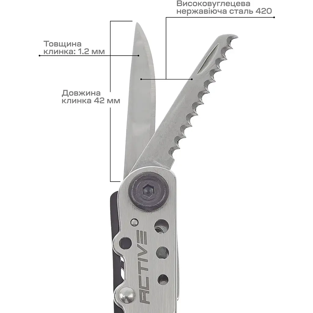 Мультитул Active First Tool Silver - фото 4