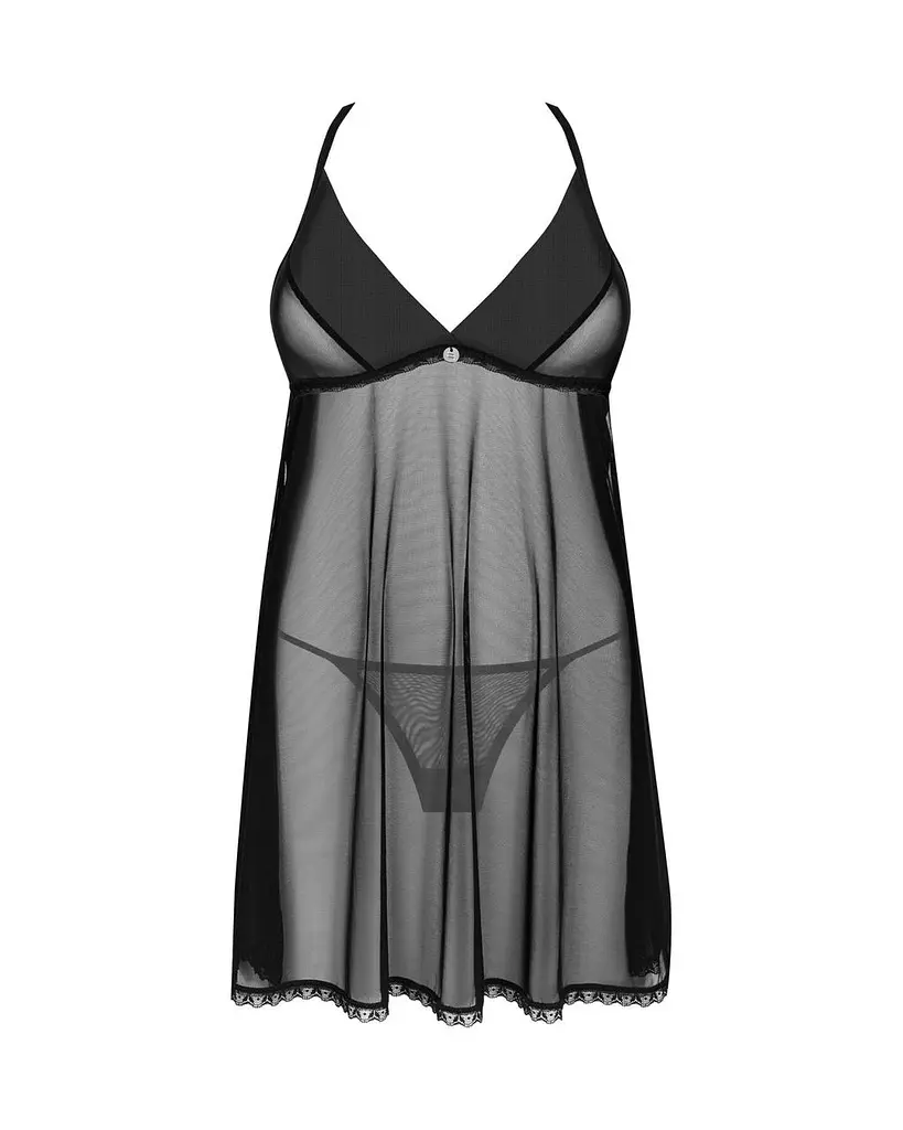 Пеньюар и трусики Obsessive Latinesa babydoll & thong XL/2XL - фото 3