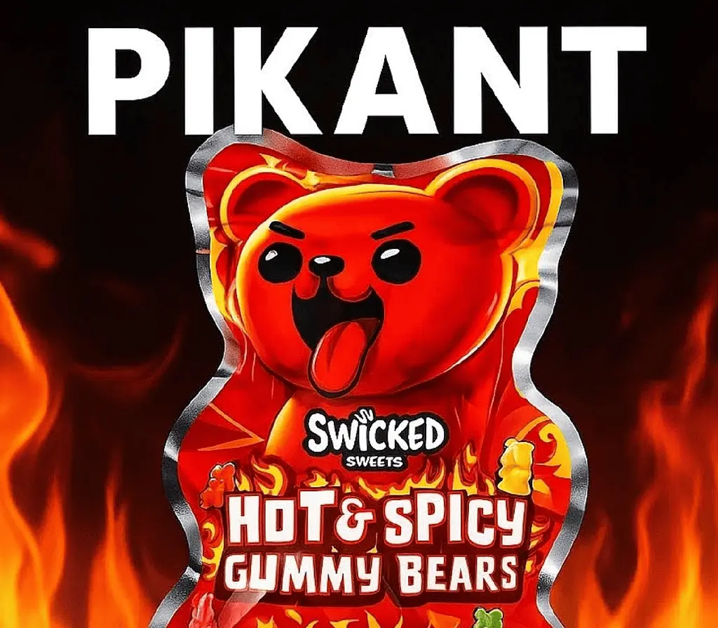 Гострі желейні цукерки Swicked Hot & Spicy Gummy Bears 100г - фото 4