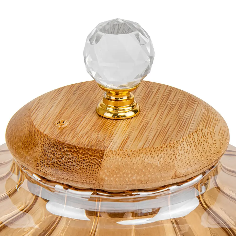 Заварник Elisey із жароміцного скла Пуер з бамбуковою кришкою 1000 мл - фото 5