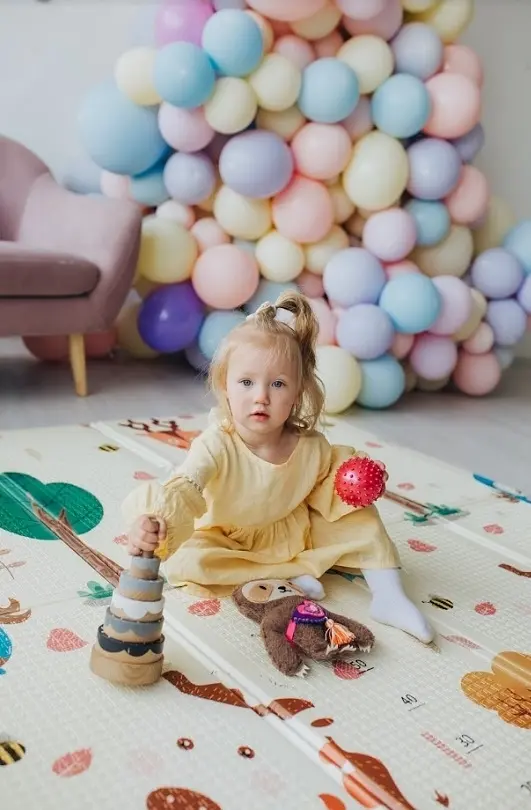 Дитячий двосторонній складаний килимок Poppet Парк і Прогулянка ведмежат, 200х180 см (PP002-200) - фото 10