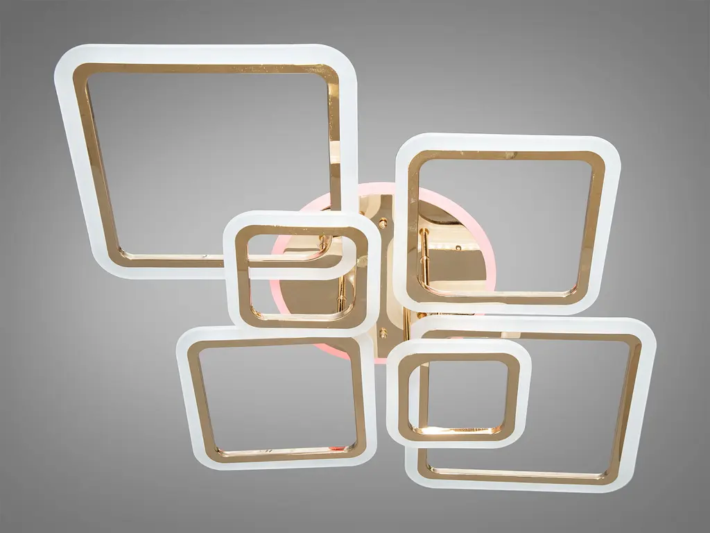 LED люстра на пульте с димером и разноцветной подсветкой, 150W - фото 3