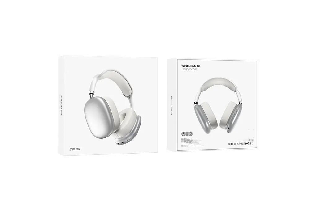 Навушники Borofone DBO06 Cool shadow BT headsphones Silver - фото 7