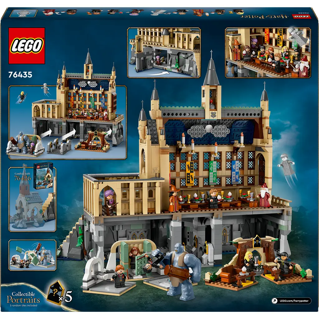Конструктор LEGO Harry Potter Замок Гоґвортс: Велика зала 1732 деталі (76435) - фото 2