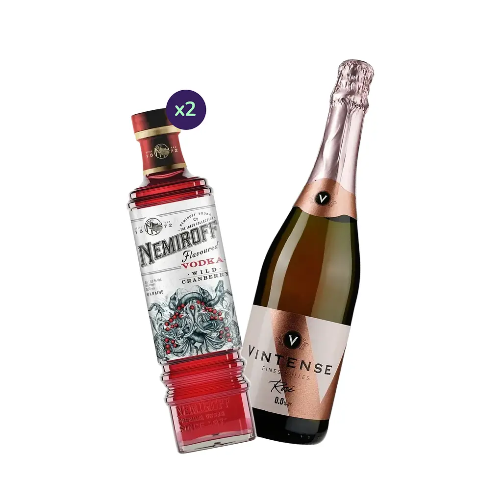 Коктейль Wild Cranberry Spritz (набор ингредиентов) х20 на основе Nemiroff - фото 2