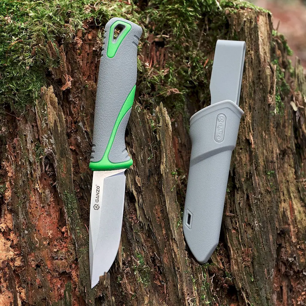 Ніж Ganzo G807-GY з ножнами сірий - фото 9