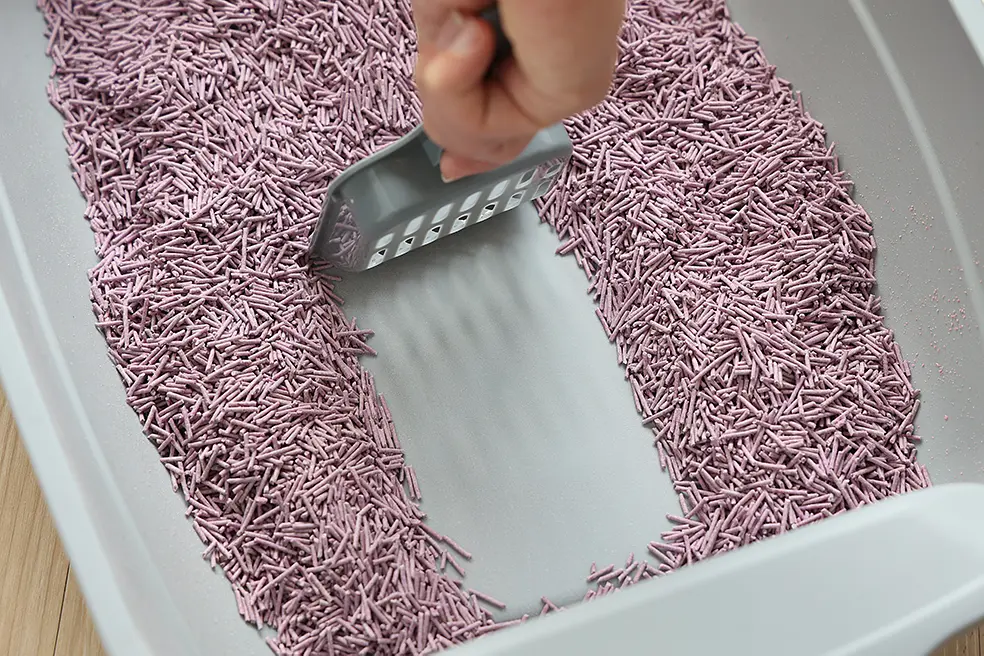 Біорозкладний наповнювач для котячих туалетів UniQ PETS Cat Litter Tofu Lavender 2.5 кг - фото 8
