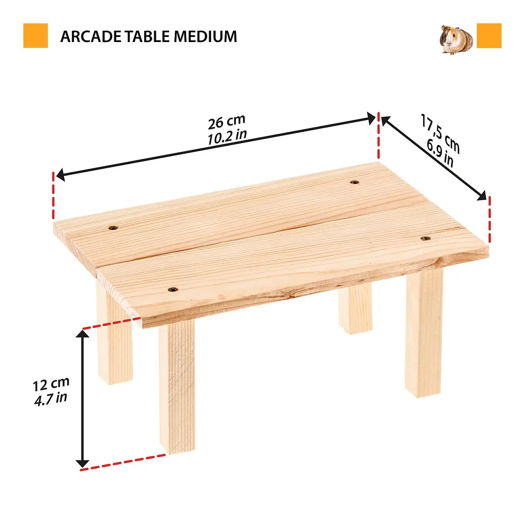 Іграшка для гризунів Ferplast Arcade Table Wooden Toy 26x18x12 см 84660180 - фото 2