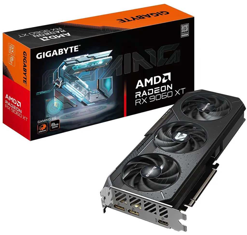 Видеокарта Gigabyte AMD Radeon RX 9060 XT 8Gb GAMING (GV-R9060XTGAMING-8GD) (GDDR6, 128 bit, PCI-E v5.0 x16) - фото 10