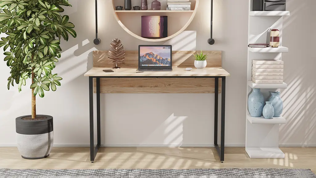 Компьютерный стол Ferrum-decor Скай 75x120x60 черный ДСП Дуб Сан-Марино 16мм (FRD-103624) - фото 7