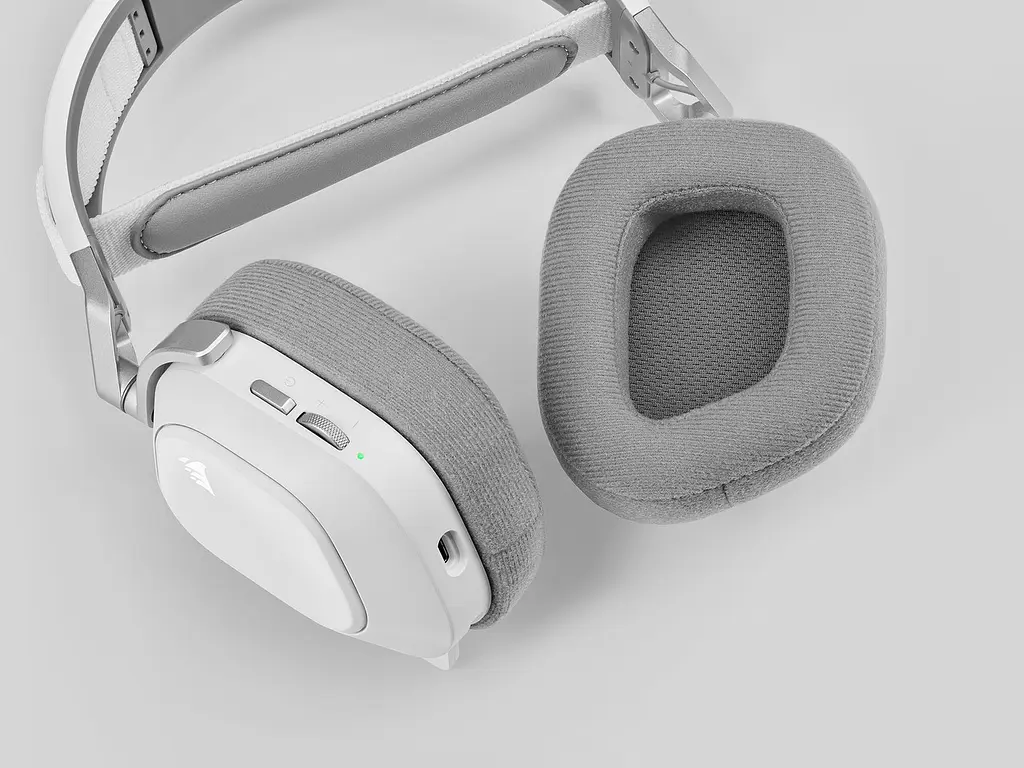 Навушники бездротові ігрові Corsair HS80 RGB Wireless (CA-9011236) білі - фото 6