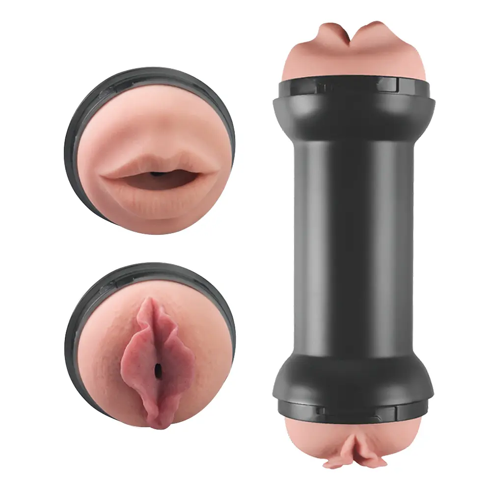 Мастурбатор Traning Master Double Side Stroker Mouth And Pussy - фото 8