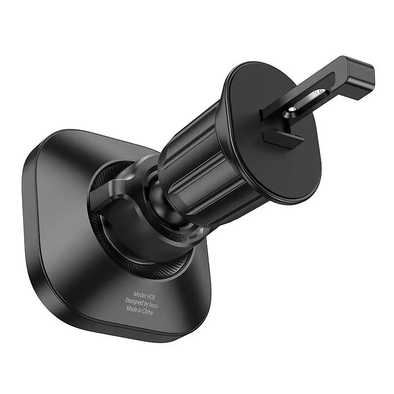 Автотримач Hoco H28 Rainbow ring magnetic (air outlet) Black - фото 3