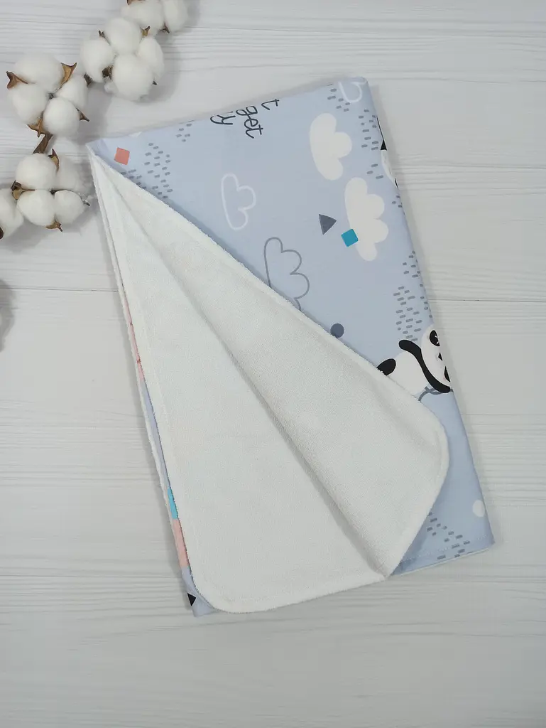 Набір пелюшок a.l.babybox Панда індіанець 50х80/100х80 см 3 шт. Різнокольоровий (NA 18168582) - фото 3