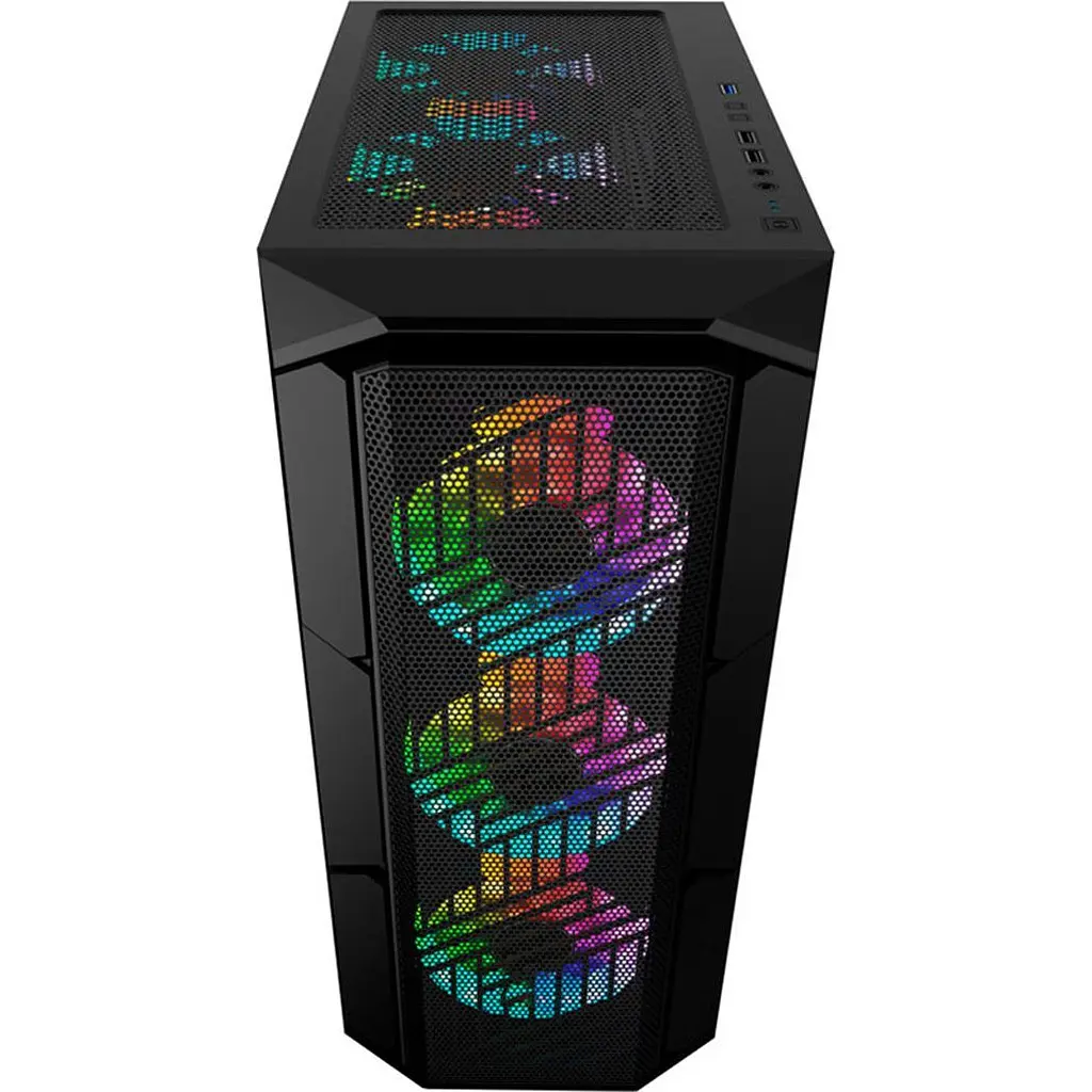 Корпус 1stPlayer XF-BK-4F7 Black [134421] - фото 5