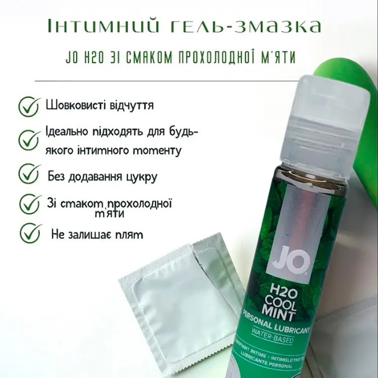 Лубрикант System JO H2O зі смаком прохолодної м'яти 30 мл (796494103838) - фото 2