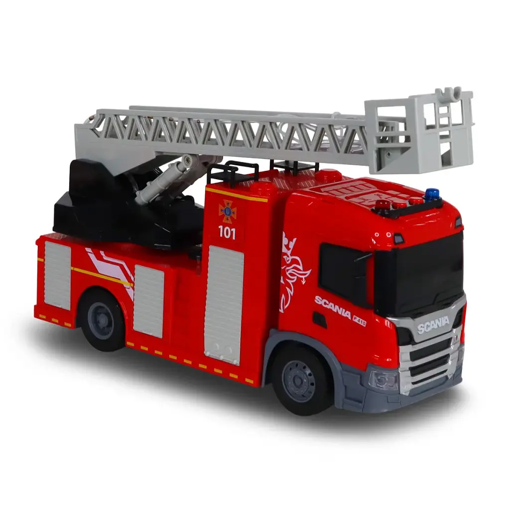 Спецтехніка TechnoDrive серії Big Truck – Пожежна машина Scania (світло, звук, функ. води) (6407KS) - фото 11