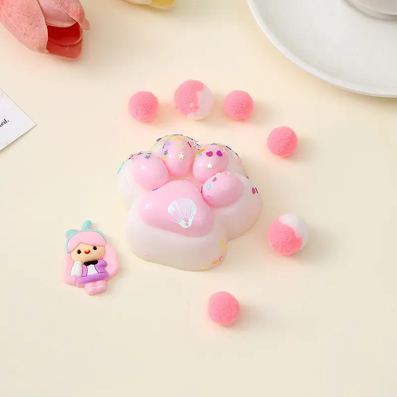 Антистрес іграшка Лапка котика Squish Cat Paw - Силіконова тапа-лапка сквіш Таба лапка для дітей в асортименті - фото 6
