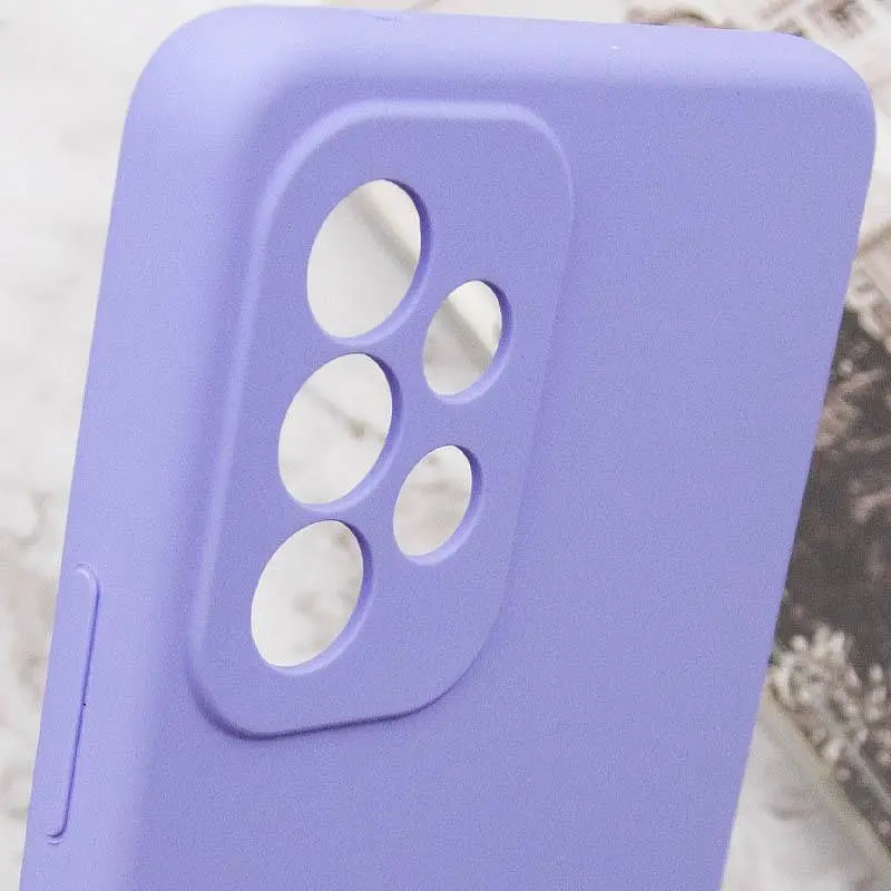Чехол Silicone Cover Lakshmi Full Camera (AAA) для Samsung Galaxy A32 5G Сиреневый / Dasheen - фото 7