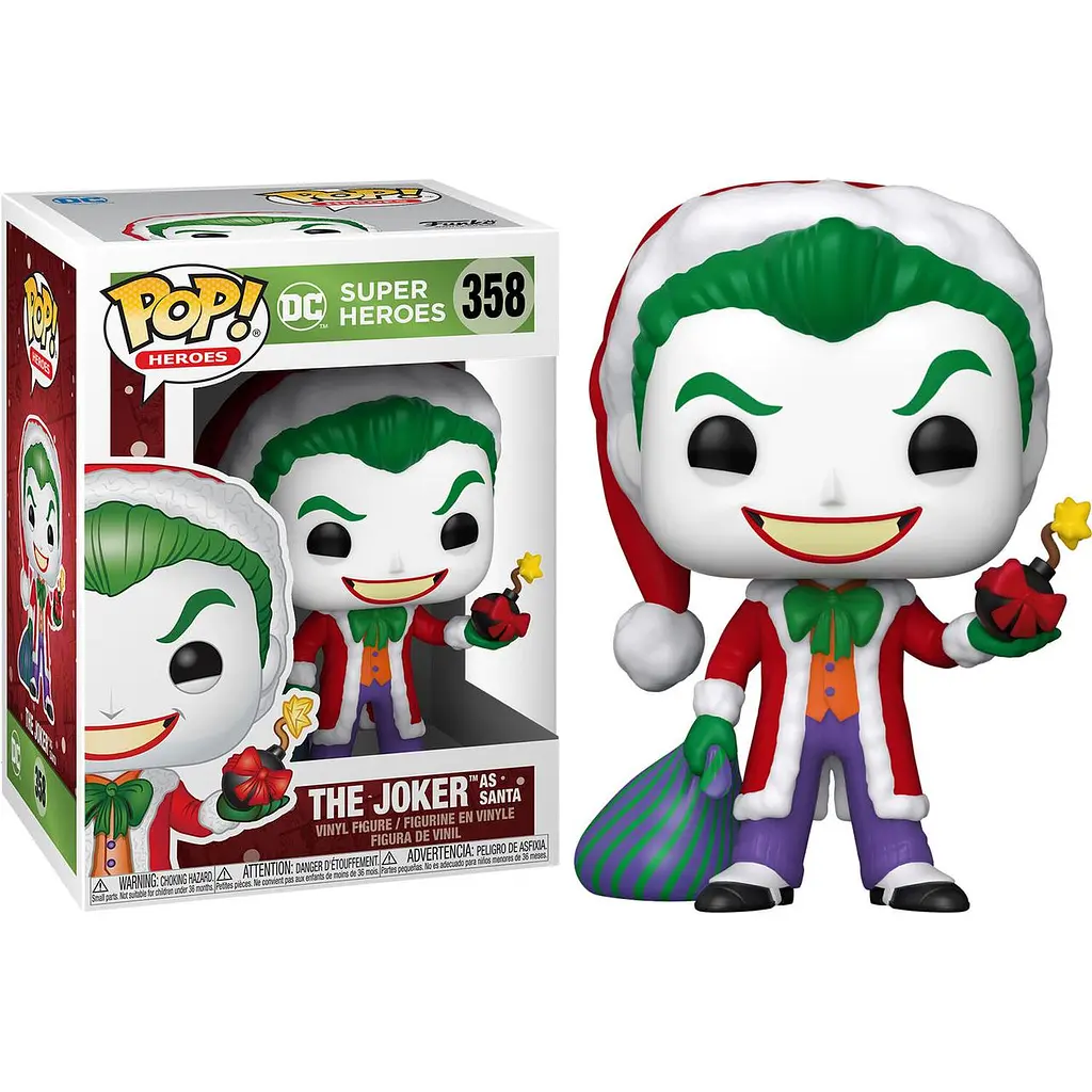 Фігурка Funko Pop Super Heroes Holidays Joker Супер герої Джокер 10 см (SН J 358) - фото 2