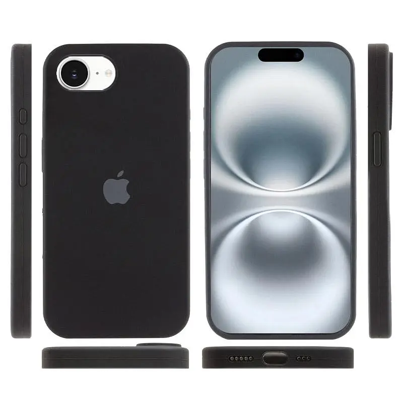 Чохол Epik Silicone Case Full Protective AA для Apple iPhone 16e/17e 6.1" Чорний/Black - фото 3