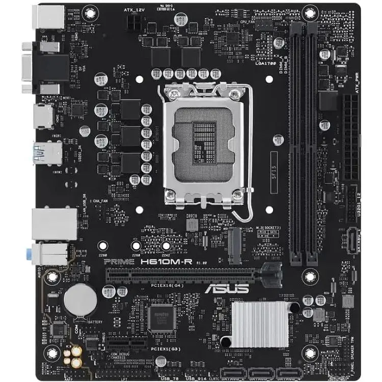 Материнcька плата Asus PRIME H610M-R-SI s1700 H610 2xDDR5 M.2 HDMI D-Sub DP mATX