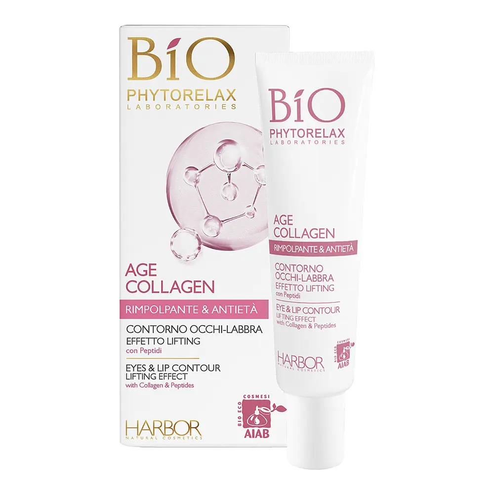 Крем Phytorelax Laboratories Bio Age Collagen Lifting Effect Eye-Lips Contour для контуру очей та губ 15 мл - фото 2