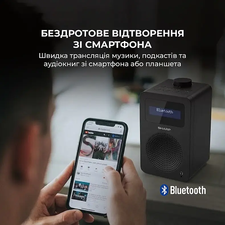 Радиоприемник Sharp DR-430 Black - фото 6