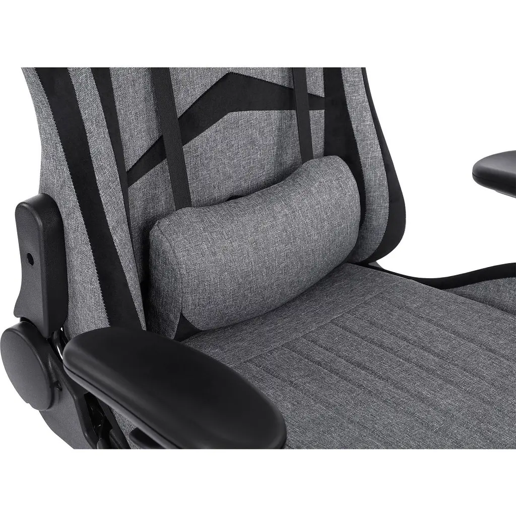 Геймерське крісло GT Racer X-2534-F Fabric Gray/Black Suede [121429] - фото 9