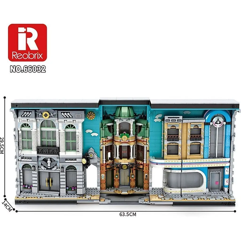 Конструктор Reobrix Уличная Архитектура 3D книга на полку (66032) [160362] - фото 6