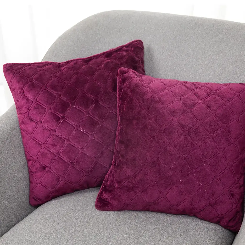 Подушка декоративна ТЕП Velour 50x70 см бордова - фото 5