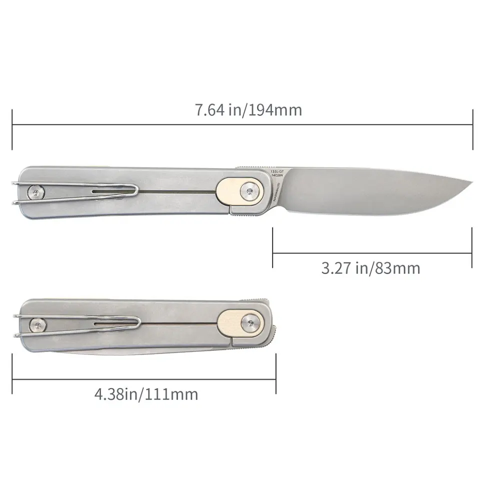 Ніж складаний туристичний SRM Palfrey 135L-GT (8.3 см) 14C28N / G10 білий - фото 10