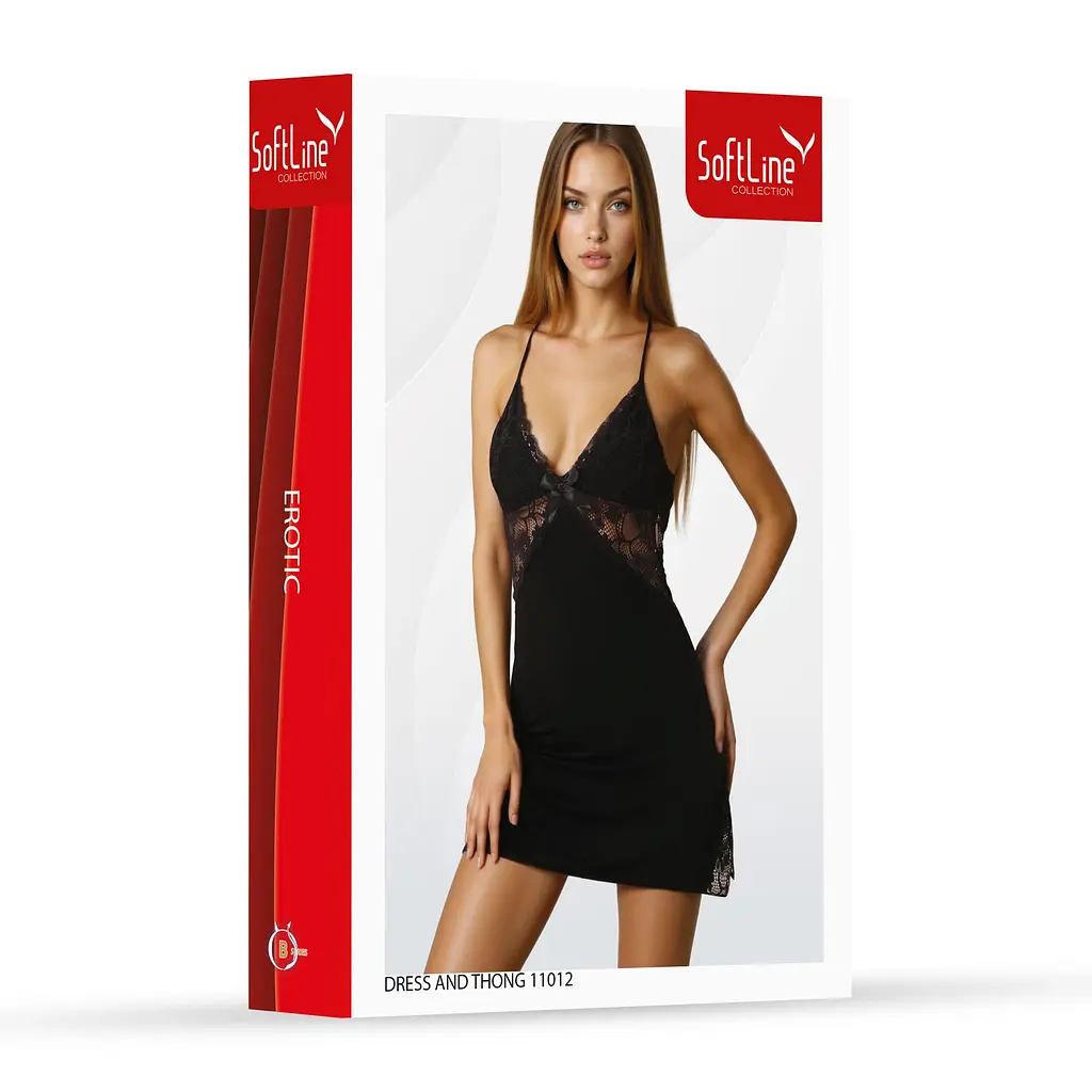 Сорочка SoftLine Collection 11012 XL (чорний) - фото 3