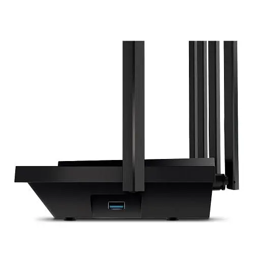Роутер TP-LINK Archer AX73, Black, Wi-Fi 802.11n/ac/ax, 5378 Mb/s, 2.4/5GHz, 4x100/1000 Mb/s, RJ45 100/1000Mb/s (Gb), 1хUSB ан 3 - фото 2