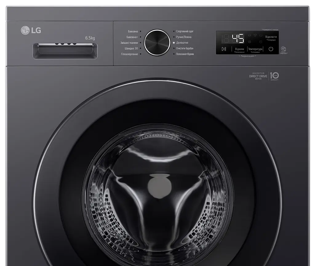 Стиральная машина LG фронтальная 6.5 кг A+++ антрацит - фото 9