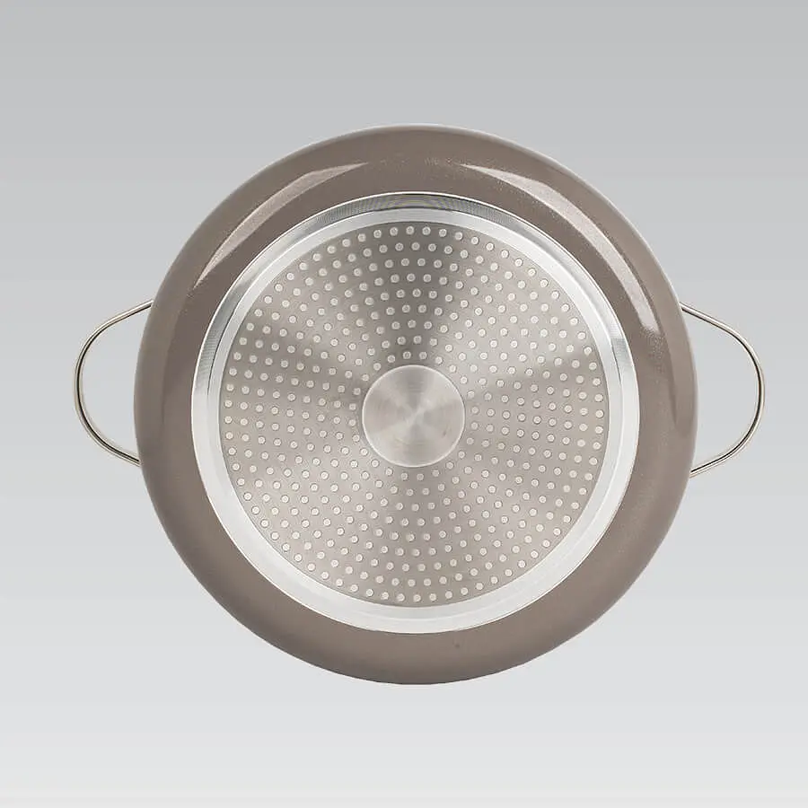 Каструля з кришкою Maestro MR-4009-28 7 л 28 см бежева - фото 5
