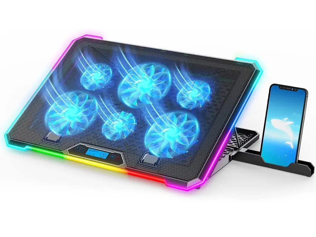 Охолоджувальна підставка для ноутбука 15-17.3 дюймів Ice Coorel K15 RGB