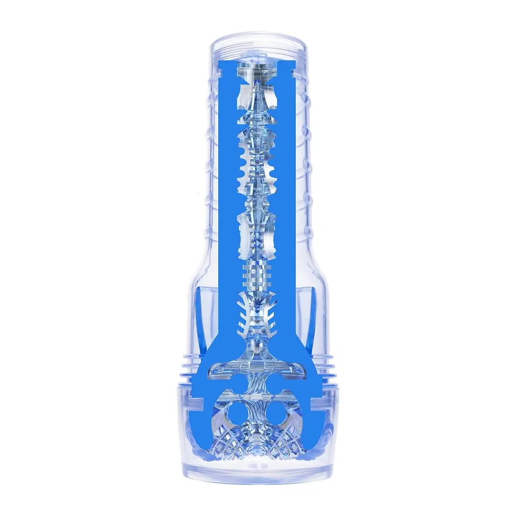 Мастурбатор Fleshlight Turbo Core Blue Ice, оральний секс, глибоке горло - фото 4