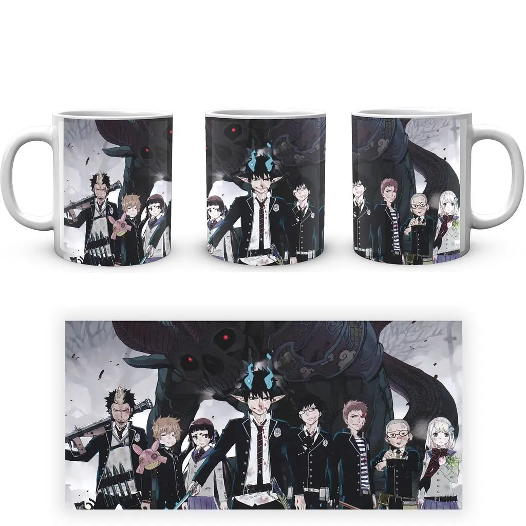 Кухоль GeekLand Blue Exorcist Синій Екзорцист BE 02.28 330 мл білий - фото 4