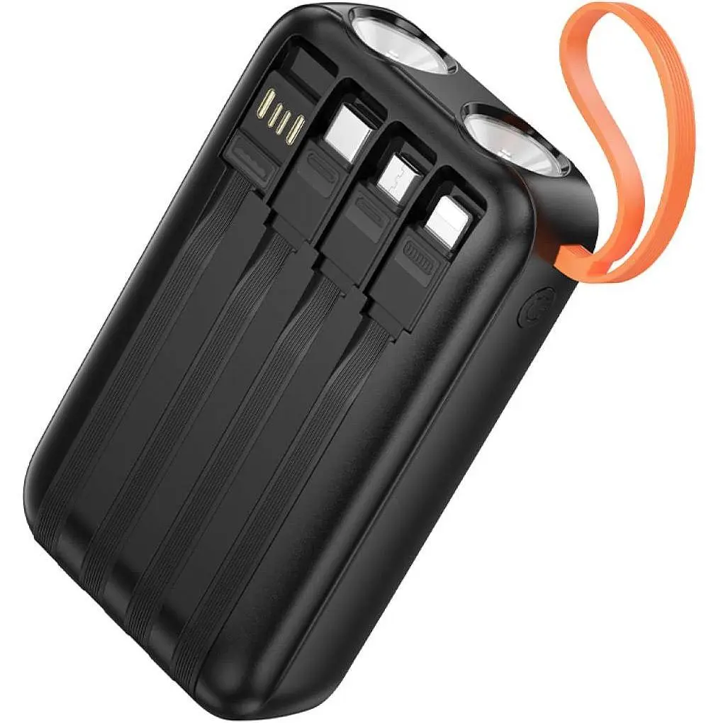 Зовнішній акумулятор Hoco J151 Spirit 10000mAh 10W Black [150667] - фото 2
