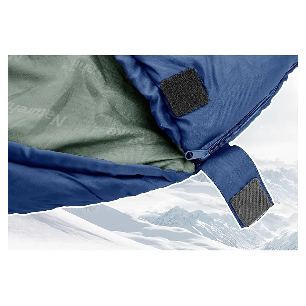 Спальний мішок Naturehike з капюшоном MJ600 CNK2300SD014, темно-блакитний (6976507663977) - фото 6