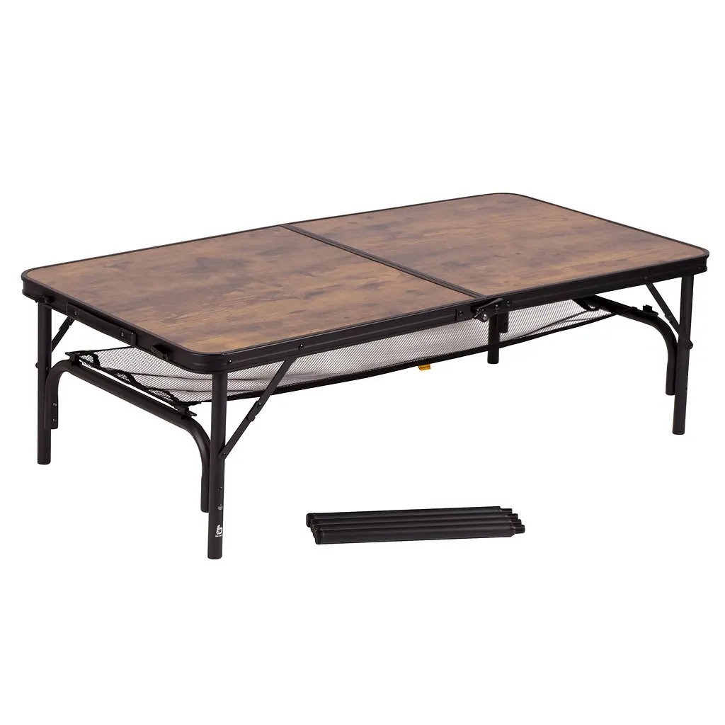 Складной стол Bo-Camp Greene 120x60 cm Black/Wood look (1404210), Коричневый - фото 2
