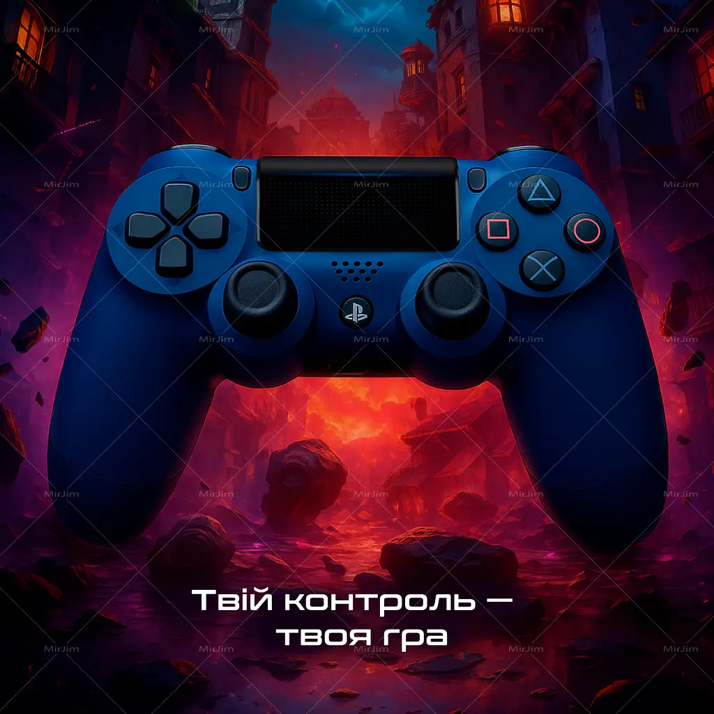 Бездротовий геймпад Sony DualShock 4 Midnight Blue для PS4/PC/Смартфону - фото 7