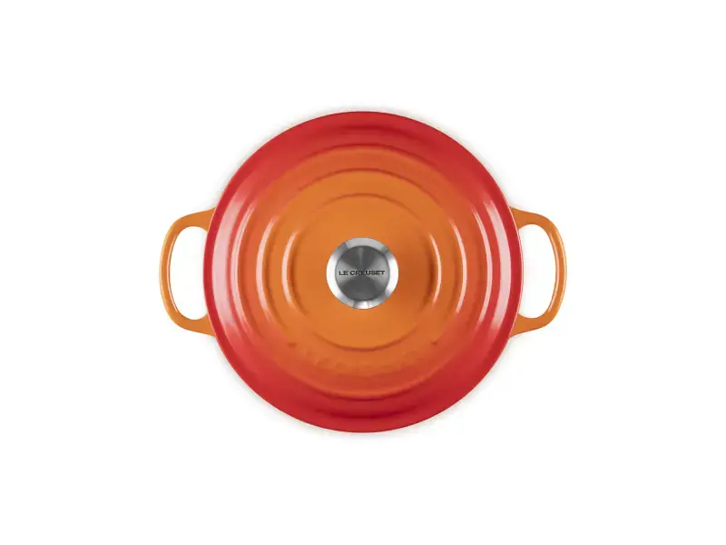 Каструля Le Creuset Signature Cast Iron Round Casserole 20 см Flame (21177200902430) - фото 2