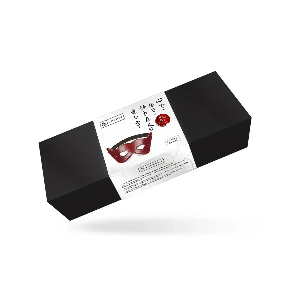 Маска на очі Liebe Seele Wine Red Eye Mask шкіряна - фото 4