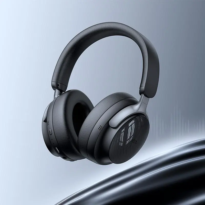 Накладні навушники Hoco Tone W53 Plus, ANC, BT headphones, BT5.4, 800mAh, 90h, Type-C, AUX, black - фото 4