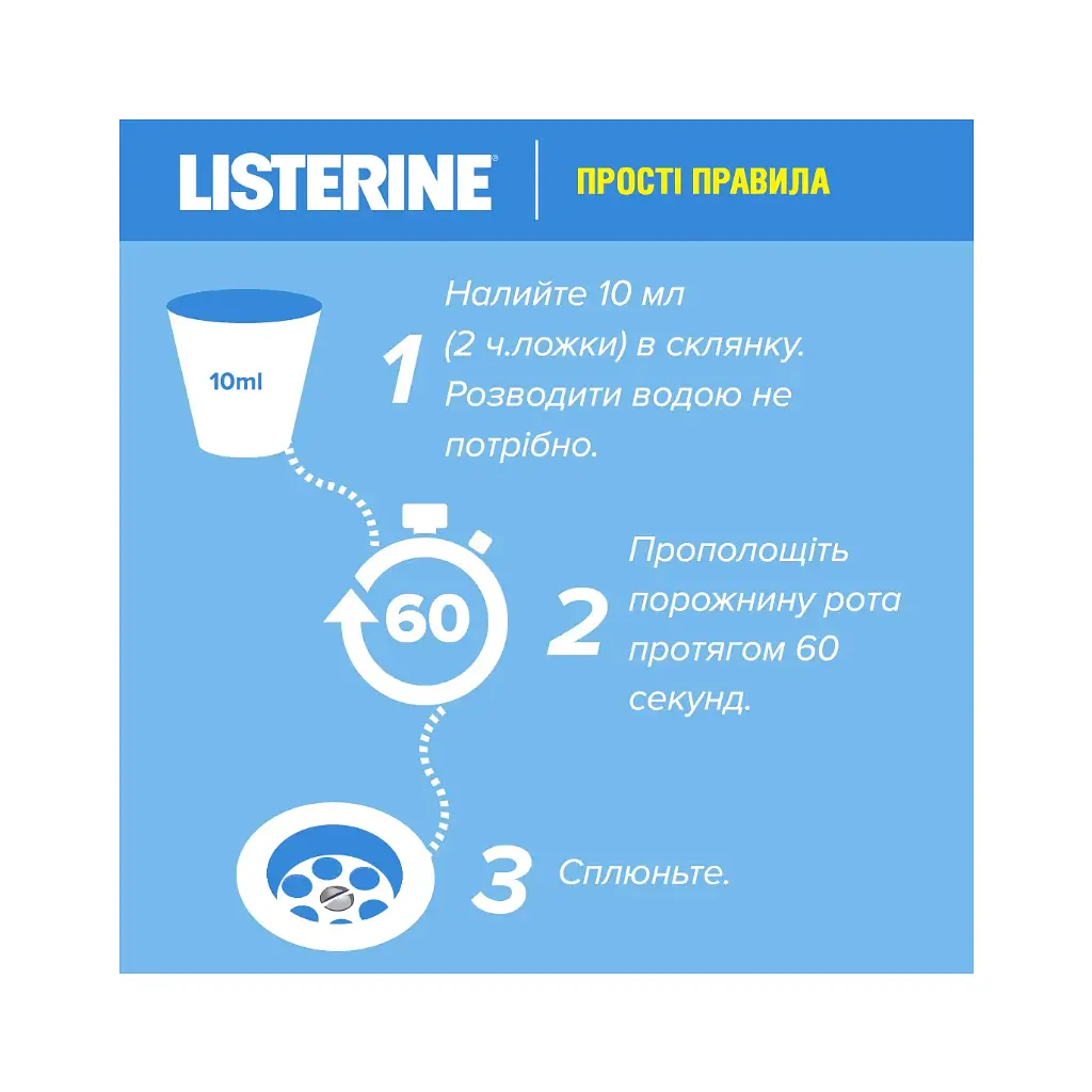 Ополіскувач для порожнини рота Listerine Ультравибілювання 500 мл (3574661491776) - фото 4