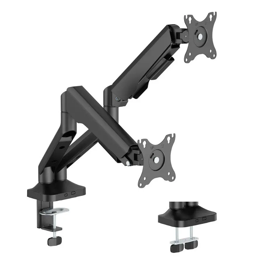 Кронштейн настольный для 2 мониторов 17-35 дюйма Officepro MA-442-B Black - фото 9