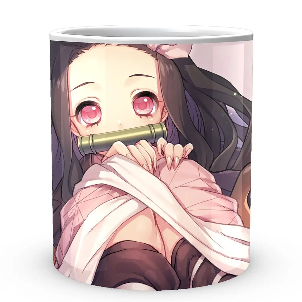 Кружка GeekLand Kimetsu no Yaiba Клинок, который уничтожает демонов Незуко KY 002.09 330 мл белая - фото 2