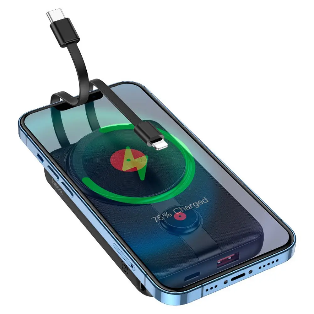 Power bank Hoco J92 22.5W/PD20W/QC3.0/ MagSafe Wireless Charger 10000mah чорний - фото 3